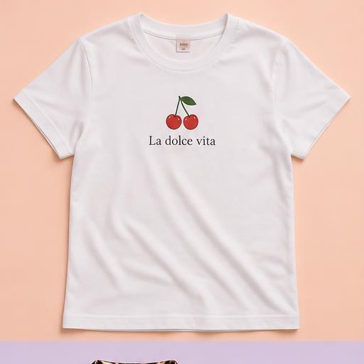 Foto de ejemplo de Camiseta gráfica “La dolce vita”